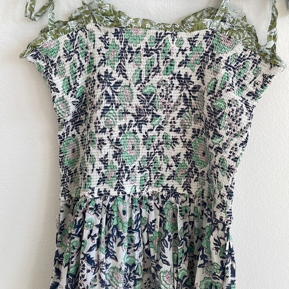 Alix of Bohemia Blue green floral Luna Jardin dress S - Picture 12 of 14
